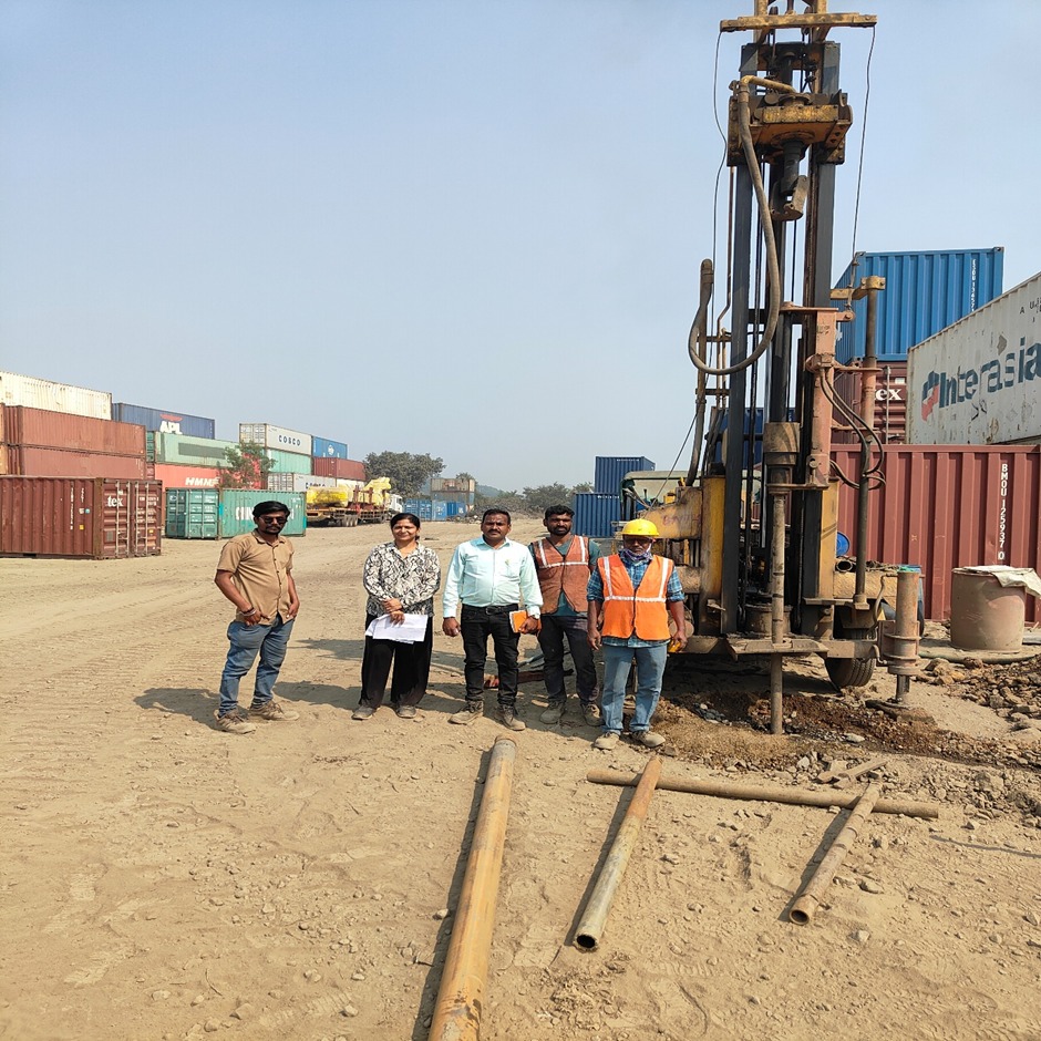 JNPT Mumbai geotechnical investigation photograph