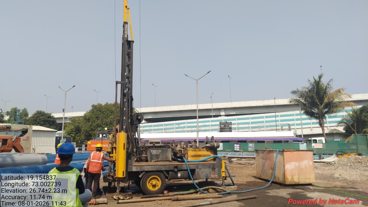 Siemens Mumbai geotechnical investigation photograph